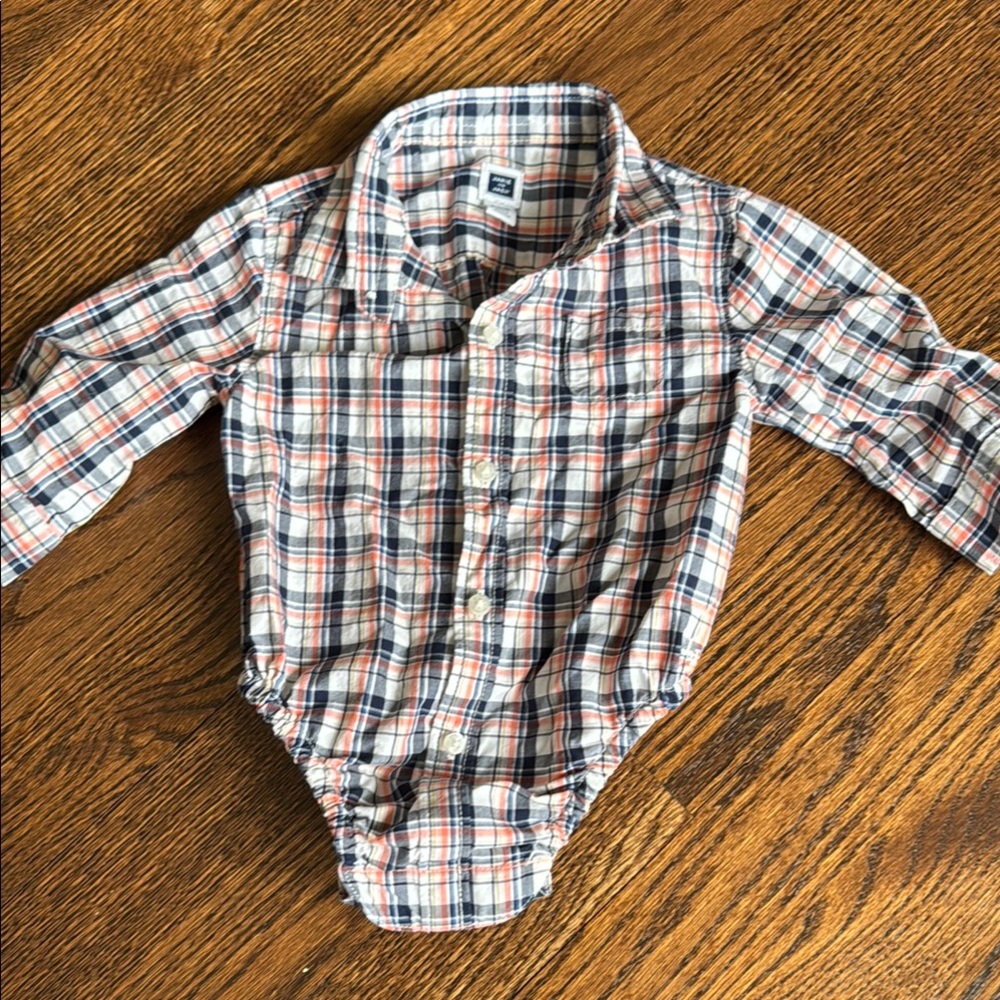 Janie and jack button up 3-6 months